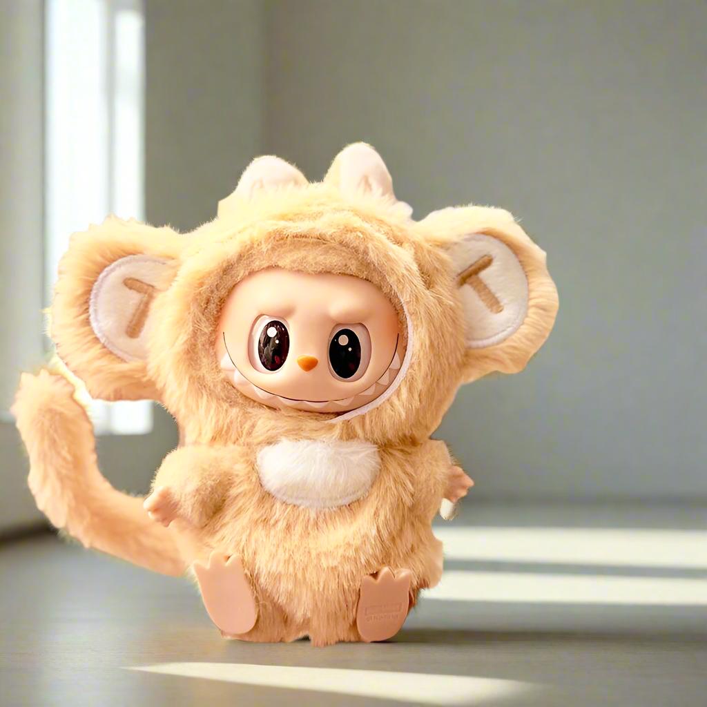 Mouse Doll Outfit – Handmade Plush Costume with Big Ears & Tail | Cute Doll Romper for bubu Collectible Figure