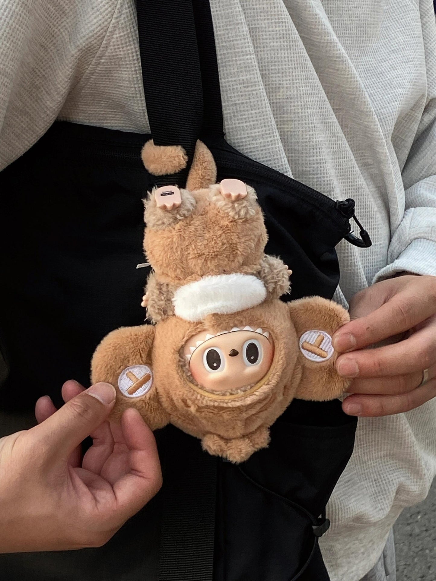 Pre-order(2 weeks) - Mouse Doll Outfit – Handmade Plush Costume with Big Ears & Tail | Cute Doll Romper for bubu Collectible Figure
