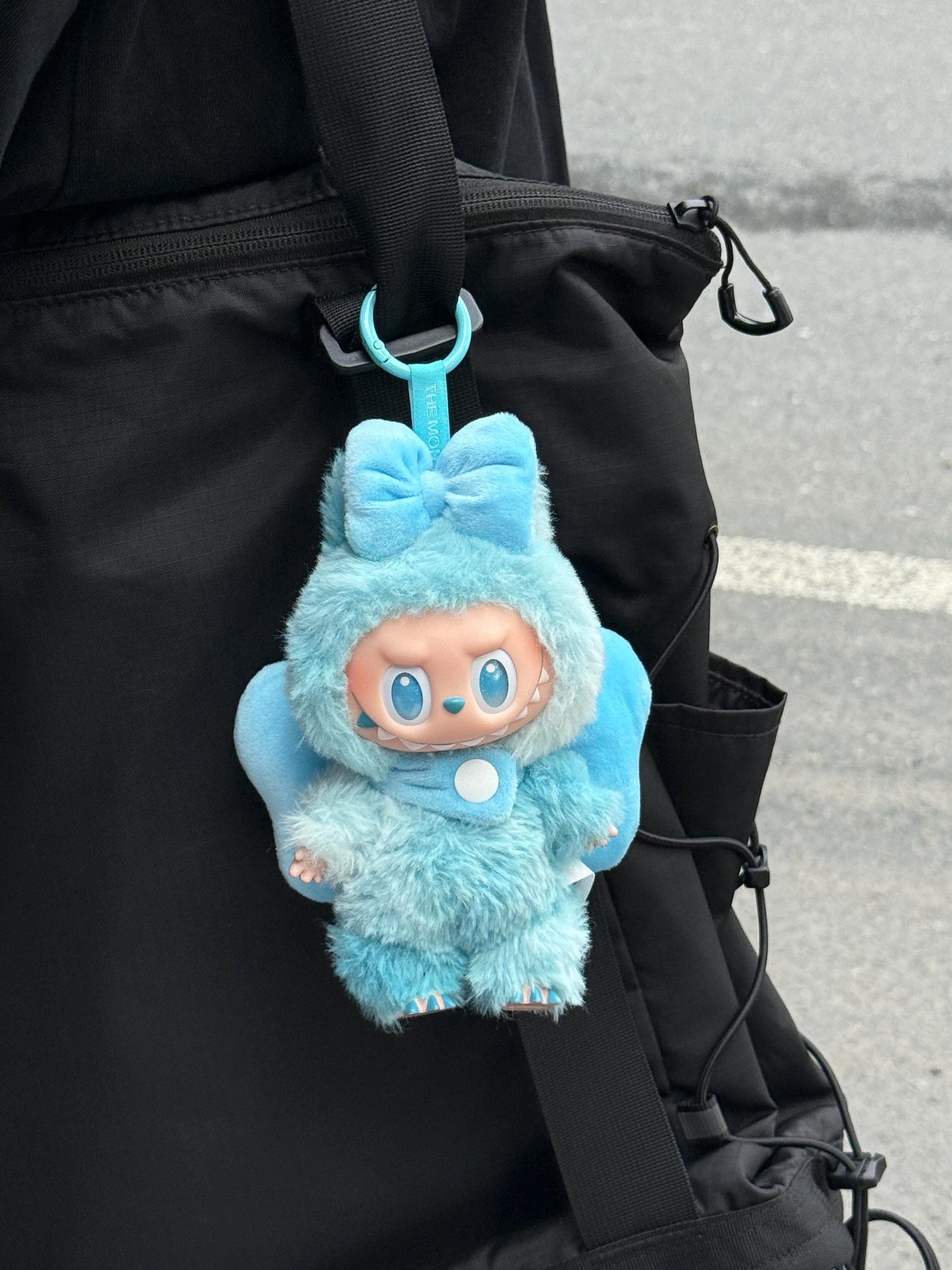 Pre-order (2 weeks) – Blue Butterfly Doll Outfit – Handmade Plush Costume with Dual Bows & Wings | Cute Doll Clothes for bubu Collectors