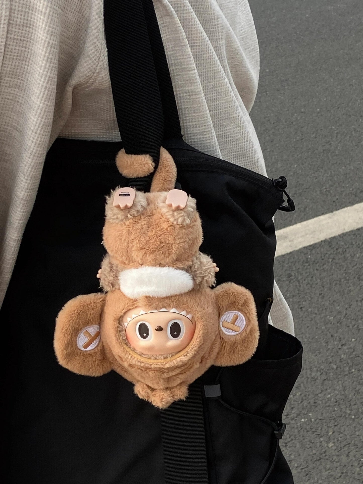 Pre-order(2 weeks) - Mouse Doll Outfit – Handmade Plush Costume with Big Ears & Tail | Cute Doll Romper for bubu Collectible Figure