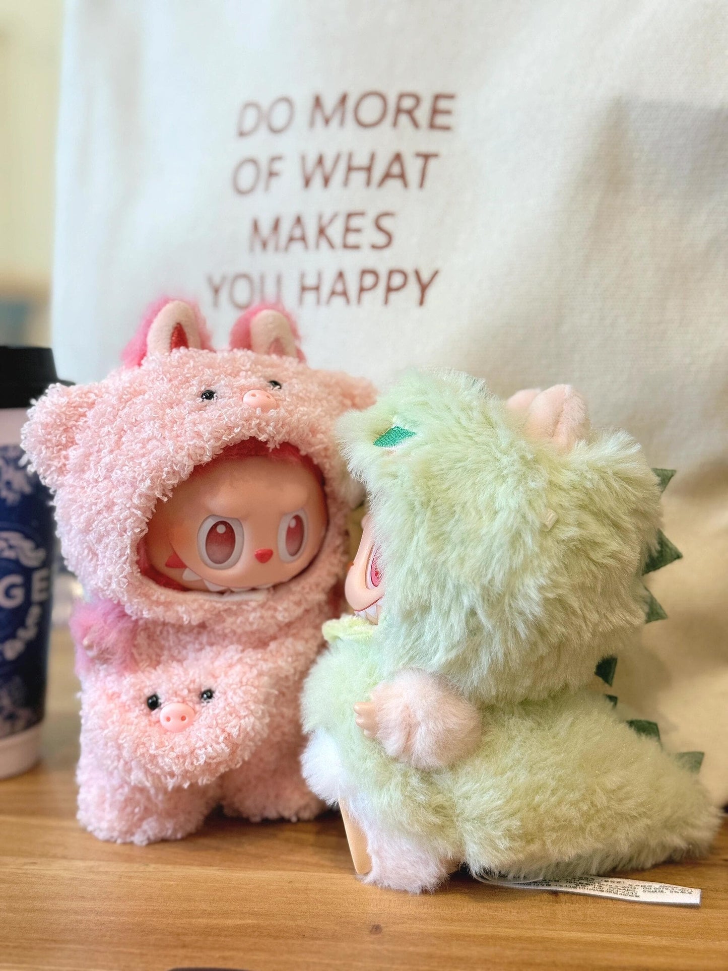 Piggy Doll Outfit – Handmade Pink Plush Romper with 3D Snout & Mini Pig Pocket | Cute Animal Doll Clothes for bubu Collectible